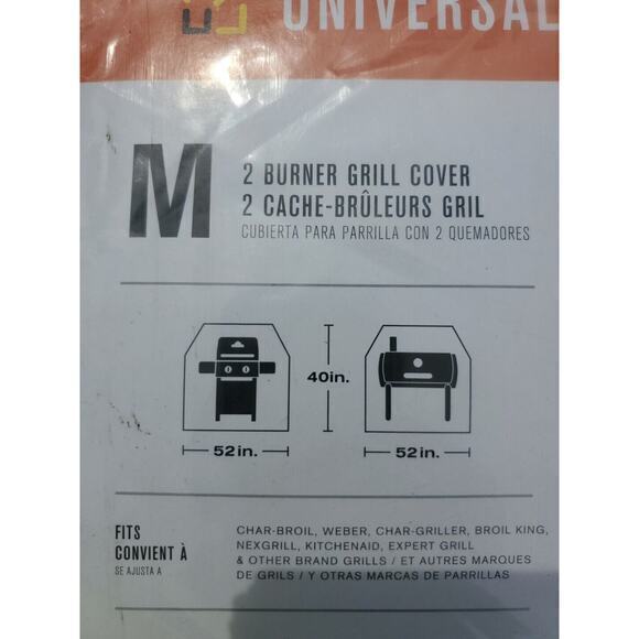 UNIVERSAL 52 inchs Grill Cover Barbecue Char Broil All-Season 2 Burner Medium - Picture 3 of 5
